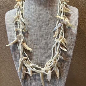 Shell & bead necklace